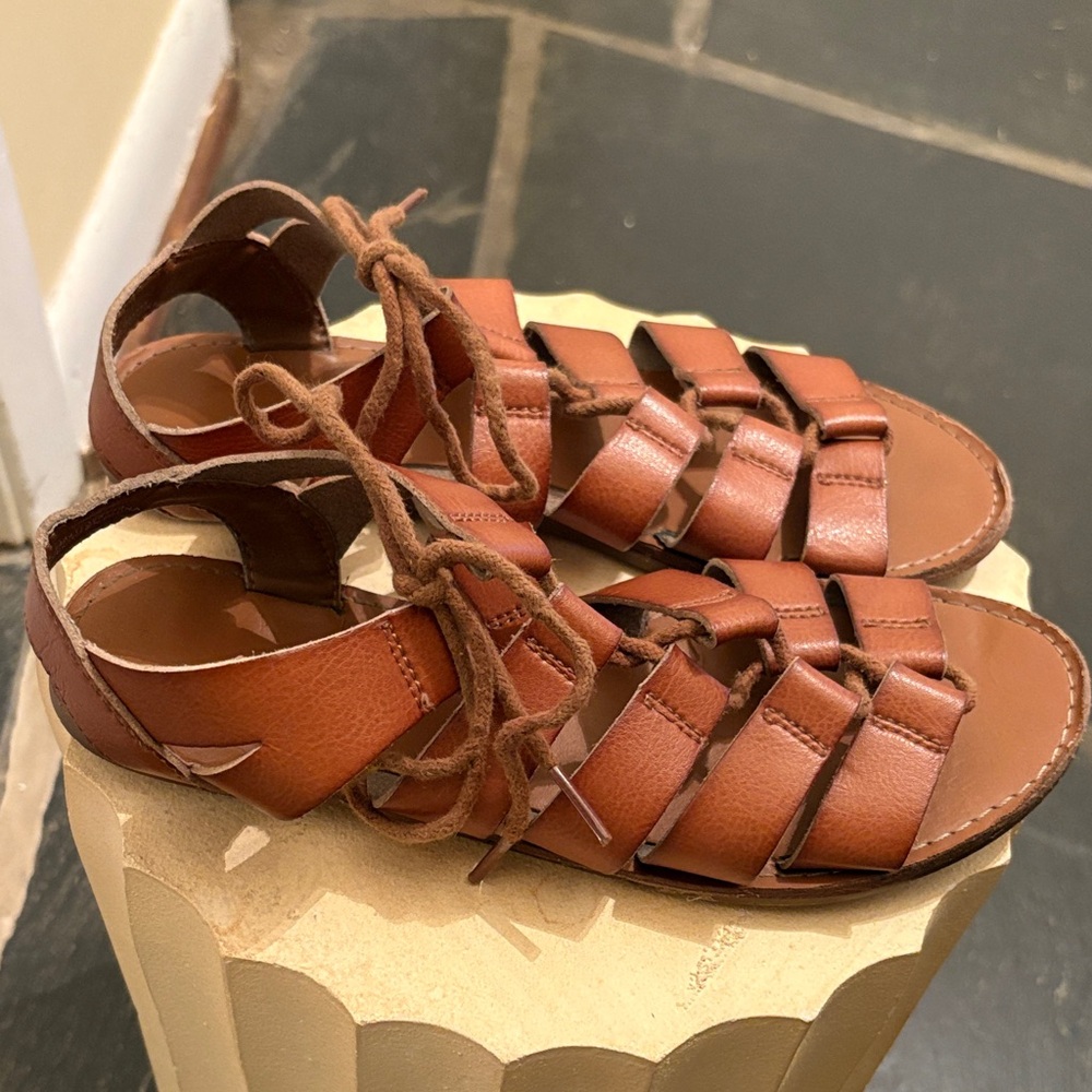 Brown Gladiator Sandals - Picture 3 of 5